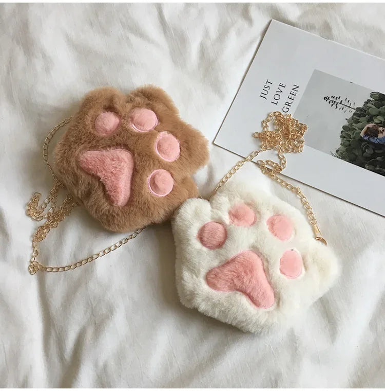 Japanese Style Kawaii Bag Women Cartoon Plush Shoulder Bag for Women 2022 New Crossbody Bag Small Phone&Purse Bag Bolsa Feminina