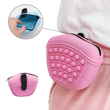 Pet training silicone bag can store dog food Outdoor portable dog training dog feeding waist pack dog snack bag