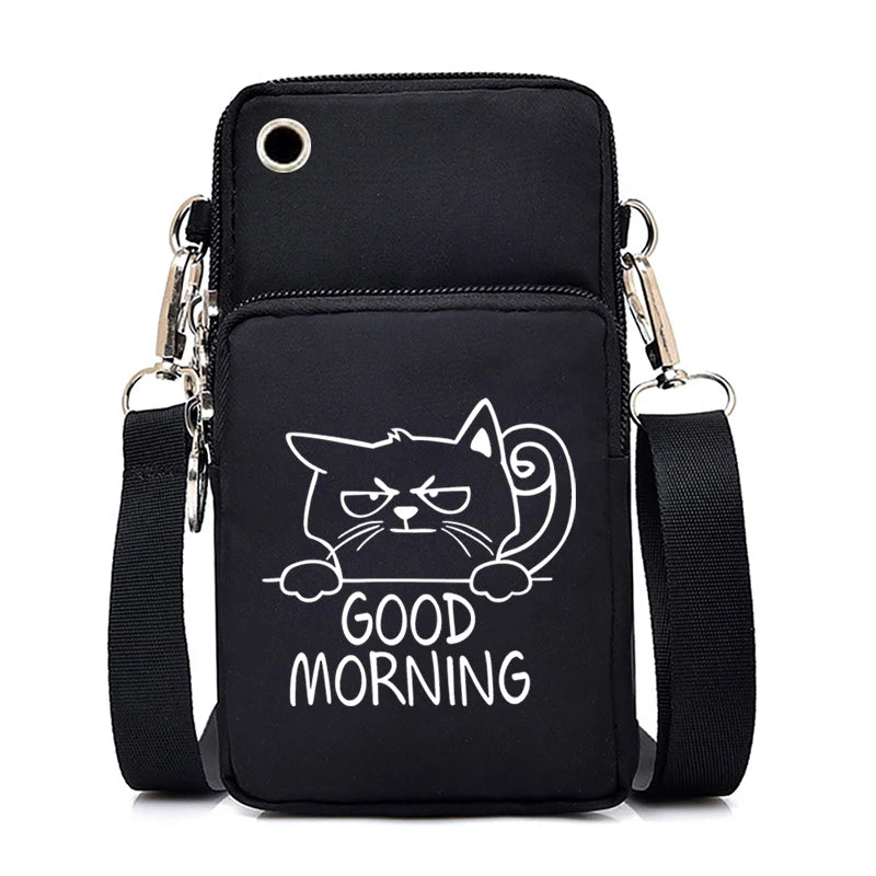 Women Luminous Messenger Bag Animal Lovers Hanging Neck Purse