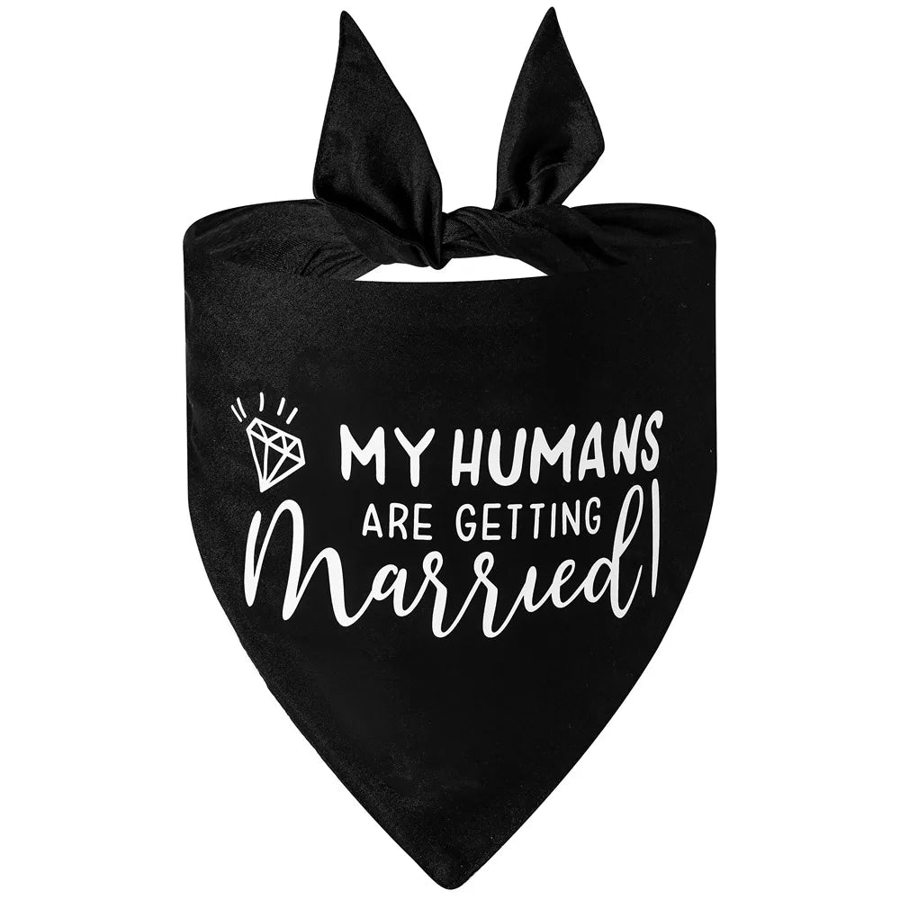 Sucado Style She Said Yes Best Dog Bandana for Wedding Engagement Announcement Gift Photo Prop Pet Scarf Accessories