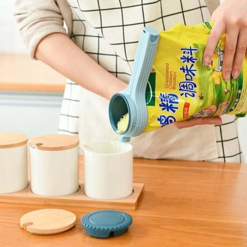 Multi-functional Sealing Clip Pet Food Closure Clip Food Bag Sealing Clip Large Diameter Outlet Sealer Snack Powder Preservation