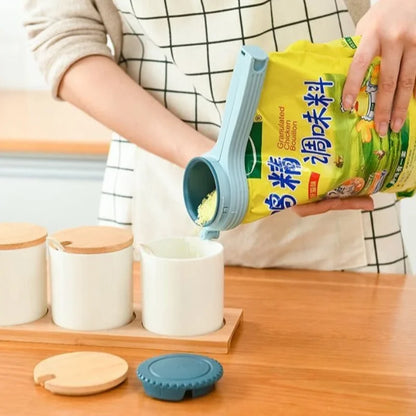 Multi-functional Sealing Clip Pet Food Closure Clip Food Bag Sealing Clip Large Diameter Outlet Sealer Snack Powder Preservation