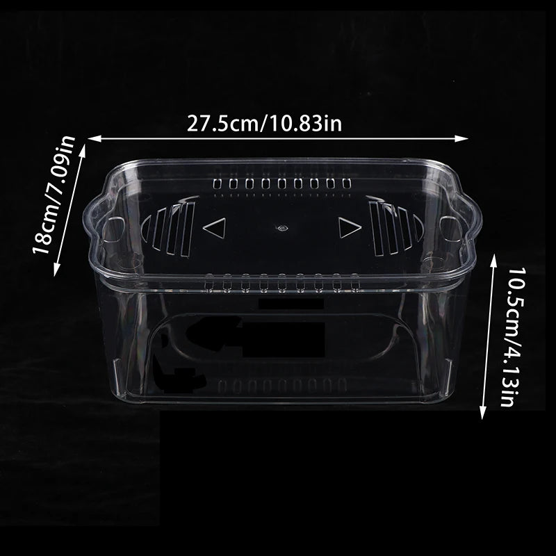 Fall Prevention Explosion-proof Fish Tank Transparent PET Desktop Goldfish Bowl Water Plant Turtle Tank Stackable Cube Fish Tank