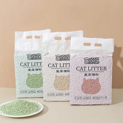 Deodorant tofu cat litter cat toilet cleaning supplies natural cat litter quickly clumping