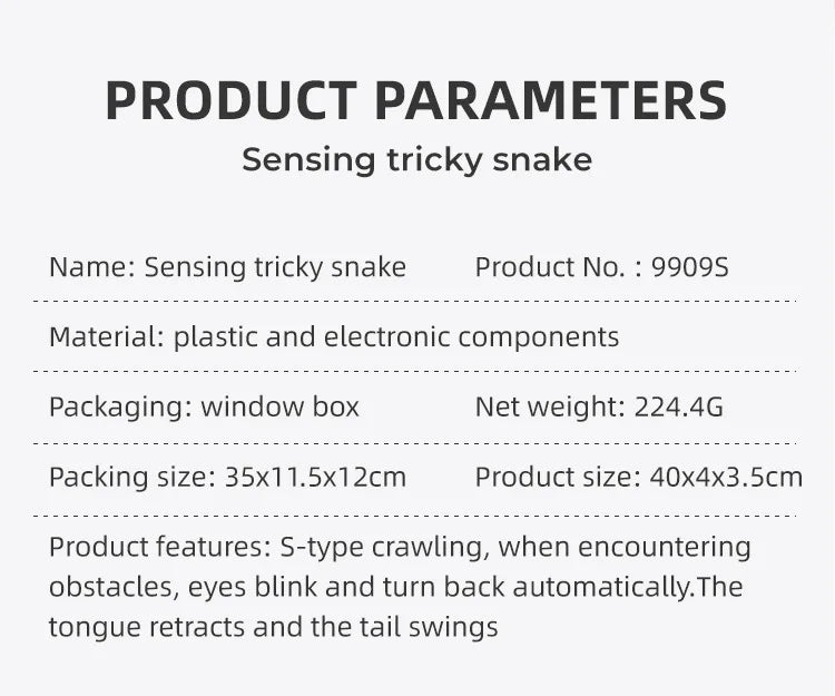 Smart Sensing Snake Interactive Cat Toys Automatic Toys For Cats USB Charging Accessories Kitten Toys for Pet Dogs Game Play Toy