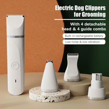 4-in-1 Multi-functional Electric Dog Clippers for Grooming Cordless Dog Shaver Clippers Trimmers Low Noise Pet Grooming Tools