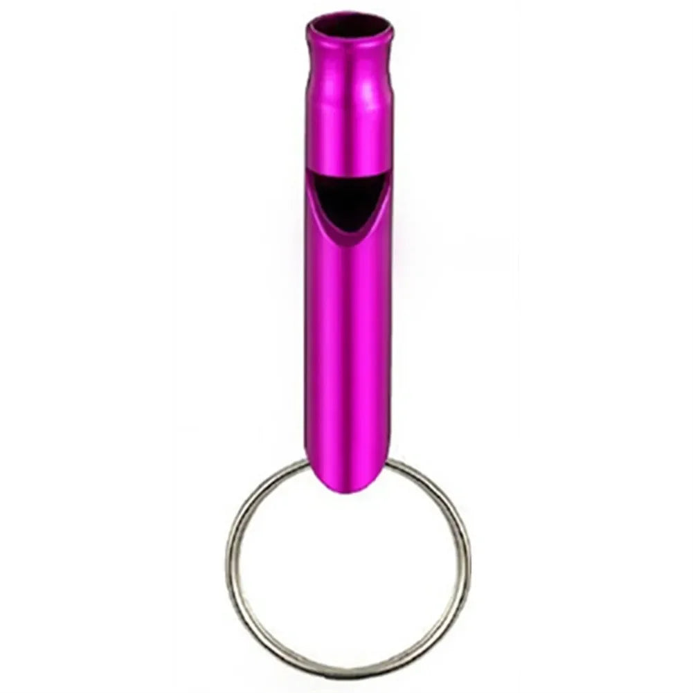 Hiking Keychain Whistle Outdoor Training 45*8mm Aluminum Alloy Distress Helper Mini For Birds For Training Pets