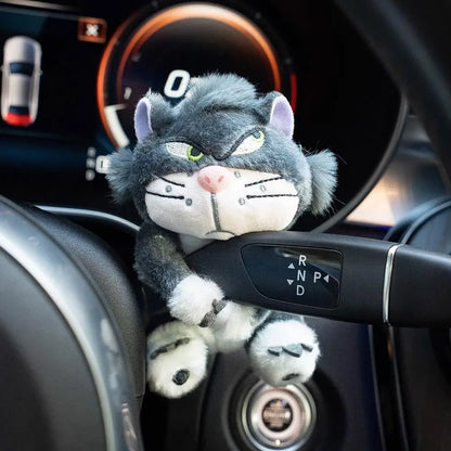 Cute Cat Plush Doll Creative Gift Car Windshield Wiper Decorations Home Decoration Accessories Home Desk Ornament