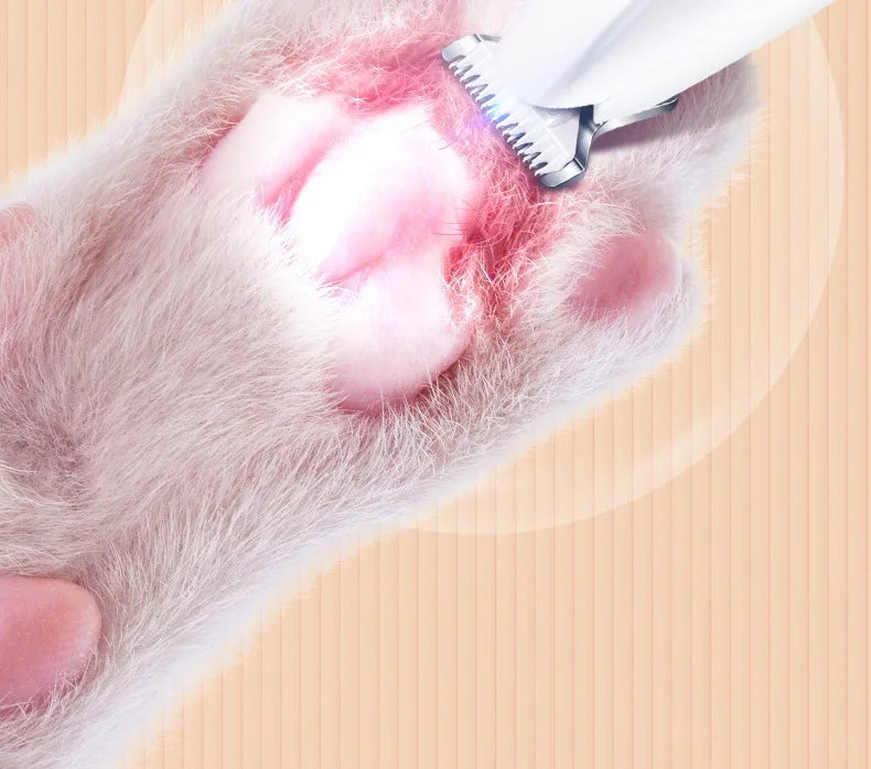 With LED Light Waterproof Foot Shaver Cat Foot Shaving Special Pets Dog Foot Trimmer