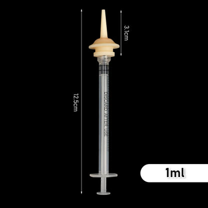 Pet Feeding Nipple for Kitten Puppy Newborn Cat Silicone Feeding Pacifier with Syringes for Mini Pet Small Dog Milk Feeding