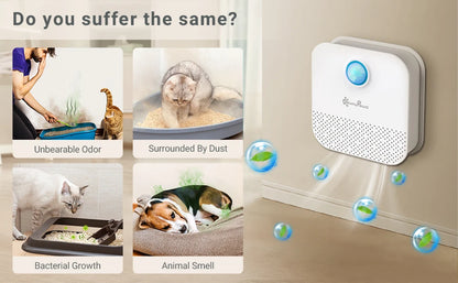 DownyPaws 4000mAh Cat Litter Odor Purifier & Deodorizer