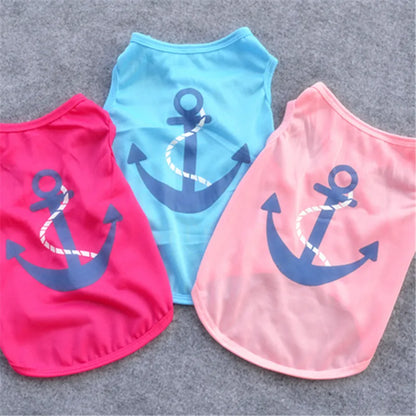 Summer Pet Clothes Solid Print Puppy Cat Vest for Cats Cool Breathable Kitten Pajamas Sphynx Persian Clothing ropa para gatos