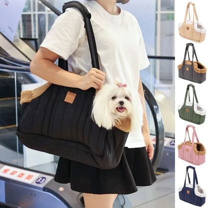 Travel Pet Carrier Portable Dog Cat Tote Bag Stylish and Lightweight Pets Carrying Bag for Driving Going Out Walking Traveling