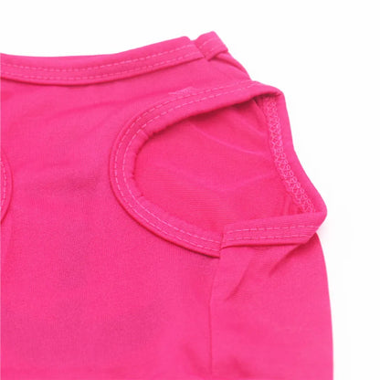 Summer Pet Clothes Solid Print Puppy Cat Vest for Cats Cool Breathable Kitten Pajamas Sphynx Persian Clothing ropa para gatos