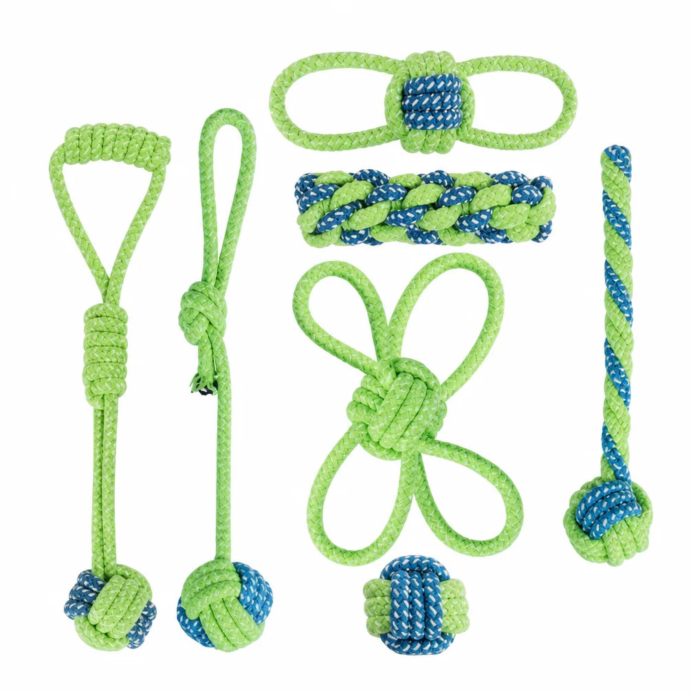 Wint Dog Cotton Rope For Relieving Boredom Grinding Toys Iarge And Medium-Sized Puppy Toys Dog nteractive Anti Bite Tug of War
