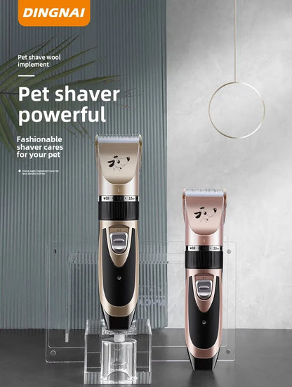 Rechargeable low-noise pet grooming clipper for dogs & cats