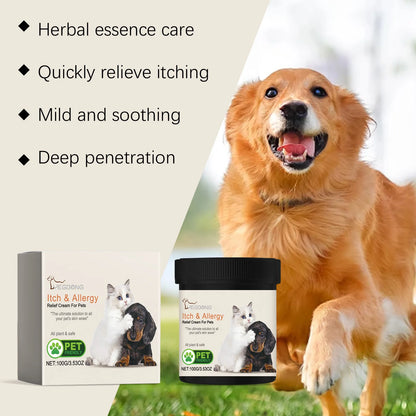 Pet Skin Care Cream Itchy Relief Anti Mite Cat Extracorporeal Deworming Soothing Allergic Repair Irritated Skin Dog Flea Killer