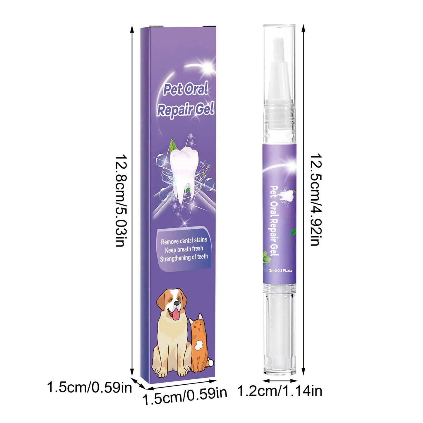 Pet Oral Gel for Dogs & Cats – Fresh Breath & Tartar Control