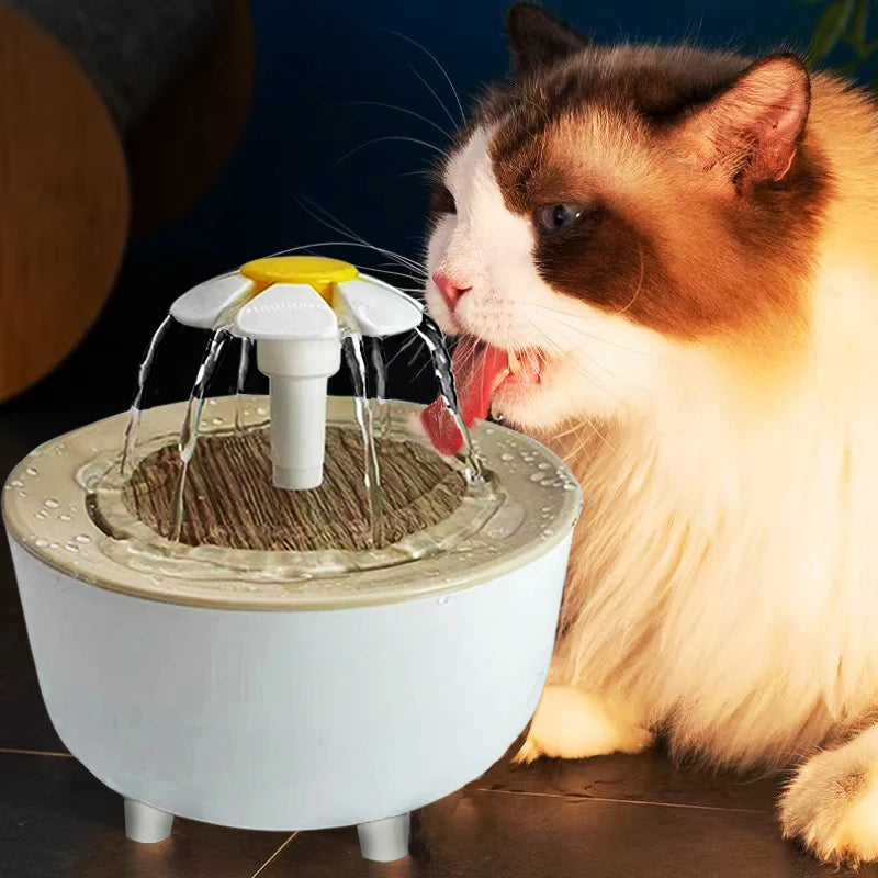 Cat Water Fountain Auto Filter Transparent Cat Drinker USB Electric Mute Recirculate Filtering Drinker for Cats Water Dispenser