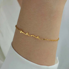 Dainty Mini Mama Letter Bracelet For Women Gold Color Stainless Steel Elegant Adjustable Link Chain Mother's Day Jewelry Mumgift