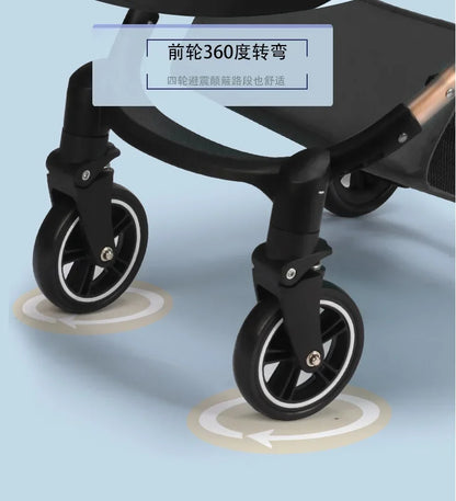 Foldable Lightweight Pet Cart for Cats & Small Dogs