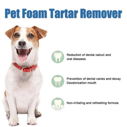 Pet Tartar Remover Natural Plaques Remover For Dogs Cats Freshen Breath Foam For Dogs Cats Support Healthy Gums Pet Care Product