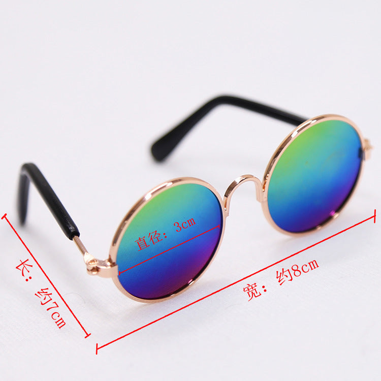 Handsome Pet Cat Glasses Eye-wear Retro Round Sunglasses for Small Dog Cat Pet Photos Props Accessories Pet Products