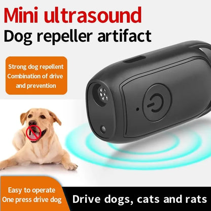 Mini Ultrasonic Dog Repeller Training Dog Stop Barking Smart Portable Outdoor Defense Dogs Anti-barking Training Device