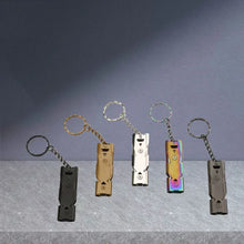 鳥類訓練用品金屬鳥類超音波哨子不銹鋼震動戶外雙孔哨子餵食警報器