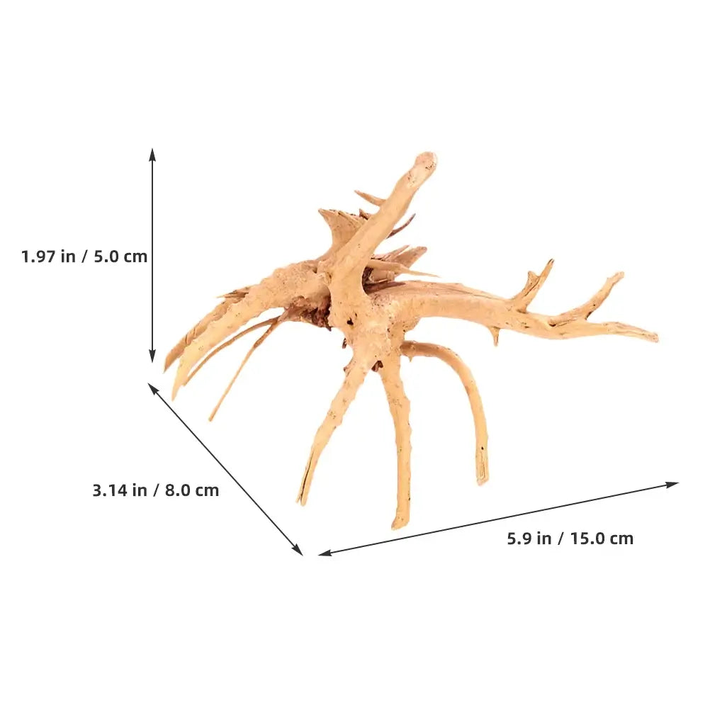 2 Pcs Fish Tank Sunken Wood Decoration Decorations Spider for Aquarium Dead-wood Decors Snake Spiders Bark Animals