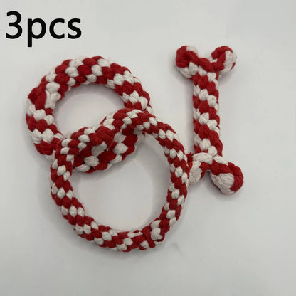 Wint Dog Cotton Rope For Relieving Boredom Grinding Toys Iarge And Medium-Sized Puppy Toys Dog nteractive Anti Bite Tug of War