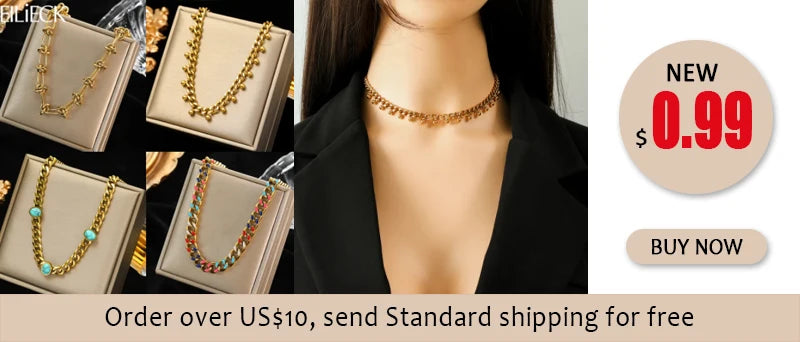 EILIECK 316L Stainless Steel Moon Pearl Zircon Puppy Pendant Necklace For Women Girl New Fashion Neck Chain Jewelry Gift Bijoux