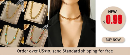 EILIECK 316L Stainless Steel Moon Pearl Zircon Puppy Pendant Necklace For Women Girl New Fashion Neck Chain Jewelry Gift Bijoux