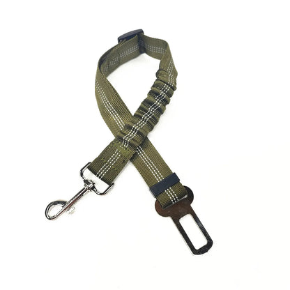 Pet Dog Car Seat Belt Retractable Buffer Elastic Reflective Safety Traction Rope Dog Leash Harness Dogs Dog Accessories Supplies