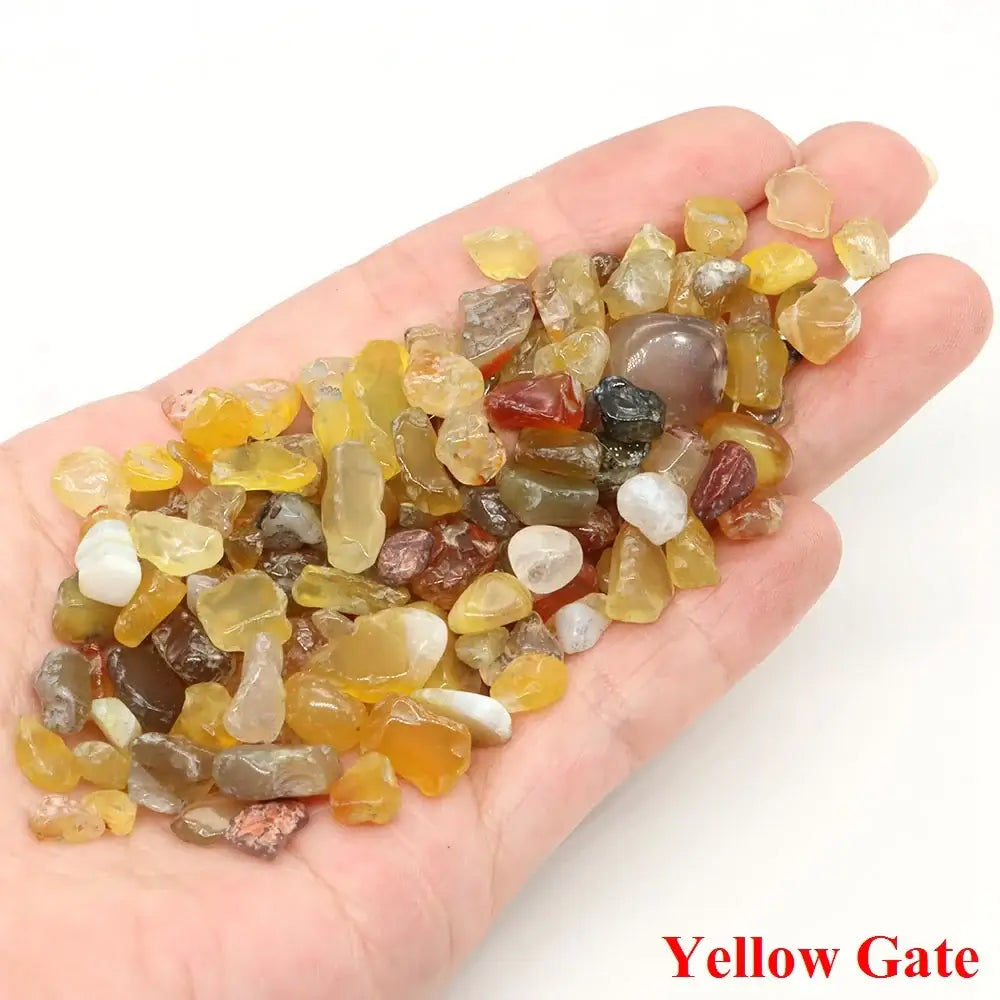 Natural Stones Gravel Crystals Chip Quartz Ore Minerals Reiki Healing Tumbled Agates Specimen Aquarium Fish Tank Home Decoration