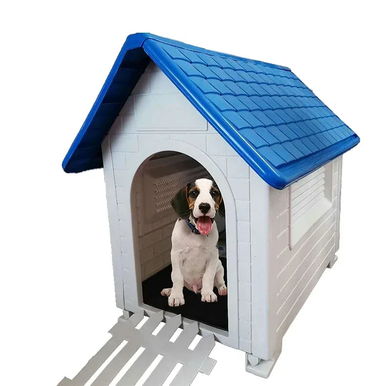 Foldable Waterproof Outdoor Plastic Dog House for Large Dogs