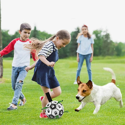 Kimpets Dog Interactive Football Toys Children Soccer Dog Outdoor Training Balls Dog Sporty Bite Chew Teething Ball Pet Supplies