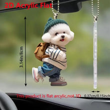 Dog Shaped Pendant Car Hanging Decoration Realistic Easy To Hang Acrylic Christmas Decoration Auto Rearview Mirror Ornament