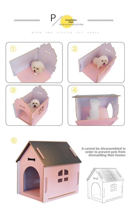 Pet House Large Space All-season Universal Removable Easy To Install Ventilation and Breathable Strong and Durable Pet Villa