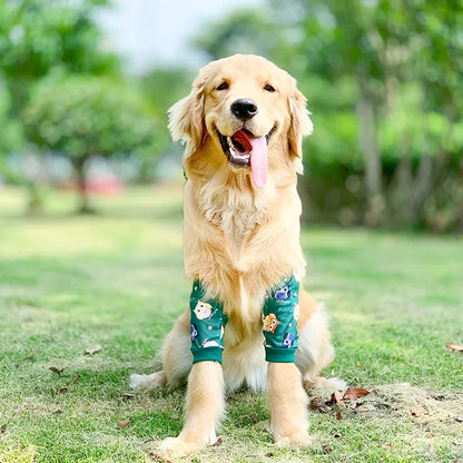 犬用肘プロテクター 肘ブレースパッド 中型犬・大型犬用 犬用膝パッド 衣類関節保護カバー 耐摩耗性 ペット用品