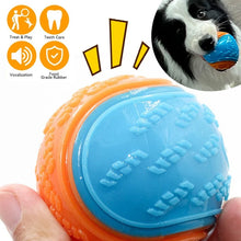 Dog Squeaky Balls Toy Dog Soft TPR Chew Toy Dog Pet Teeth Cleaning Bite Resistance Puppy Training Sound Toy Pet Supplies