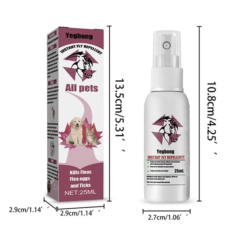 Pet Fur Spray Fleas Tick And Mosquitoes Spray For Dogs Cats And Home Fleas Treatments For Dogs And Home Fleas Killers Sooth O8C1