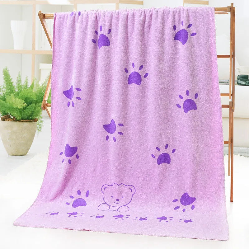 Microfiber Pet Towel Super Absorbent Pet Bath Towel for Cats Small Large Dogs Cleaning Grooming Drying Tool Pets Supplies