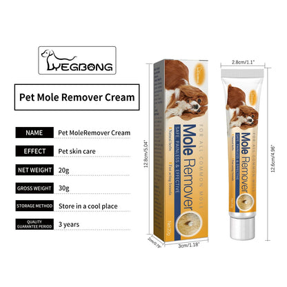Dog Wart Remover Cream Anti Moles Painless Stain Spot Papillomas Removal Wipe off Tags Non-irritating Cat Pet Skin Tag Treatment