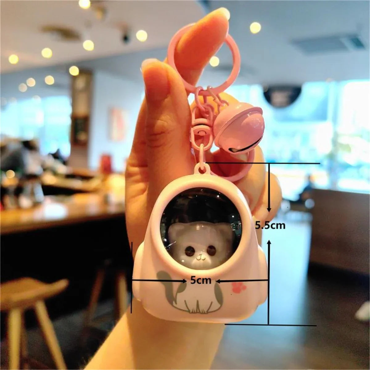 Cute Bear Bag Small Night Light Keychains Kawaii Bags Light Key Chain