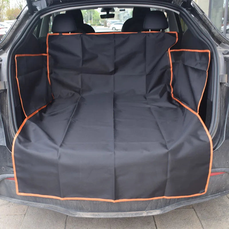 Dog Car Cushion Pet Car Cushion Trunk Rear Seat Isolation Seat Waterproof Pet Cargo Cover Dog Seat Cover Mat for SUVs Sedans