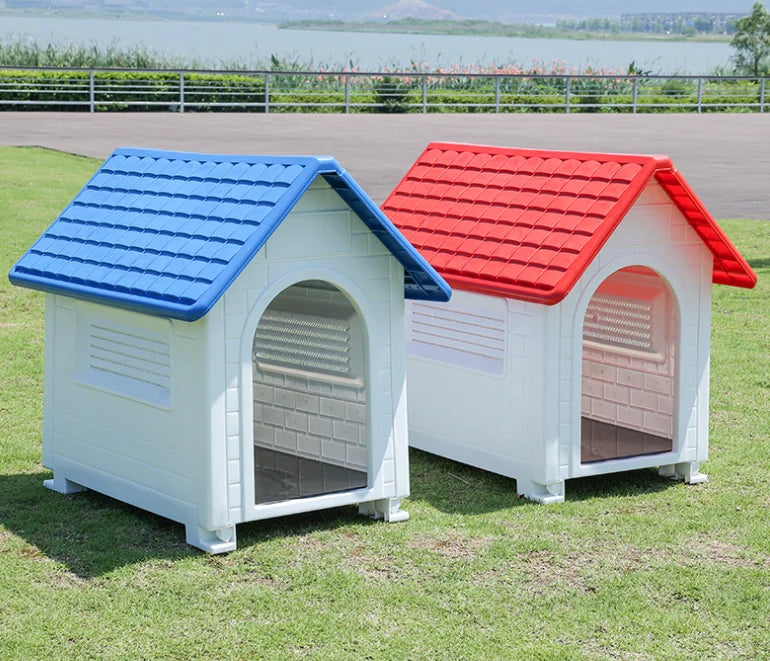 Foldable Waterproof Outdoor Plastic Dog House for Large Dogs