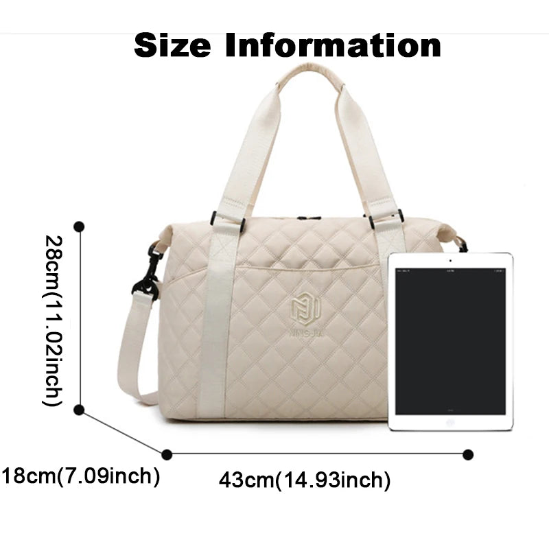 Large Capacity Outdoor Waterproof Travel Bag Luggage Handbag Women Shoulder Bag Oxford Men Sports Gym Bag Female Crossbody Bags