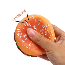 Pet Dogs Hamburger Toy Non-Toxic Puppy Toys Dog Chew Toys Food Grade Silicone Training Playing Chewing Dog Cat Accessories