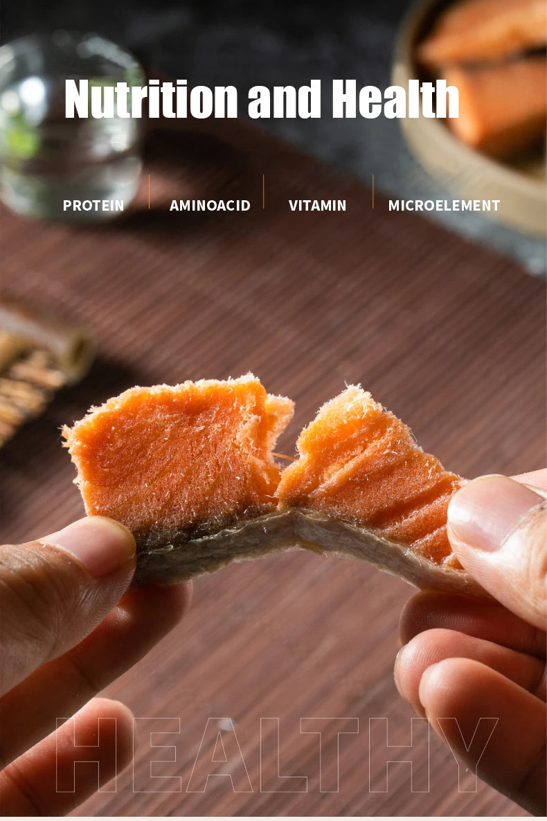 寵物零食冷凍乾燥鮭魚肉塊增肥毛鰓加鈣貓零食鮭魚乾狗零食